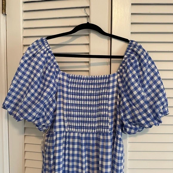 Tuckernuck Blue and White Gingham Maxi Dress - Picture 5 of 6